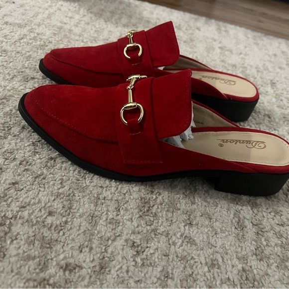 Red suede mules - Picture 5 of 5